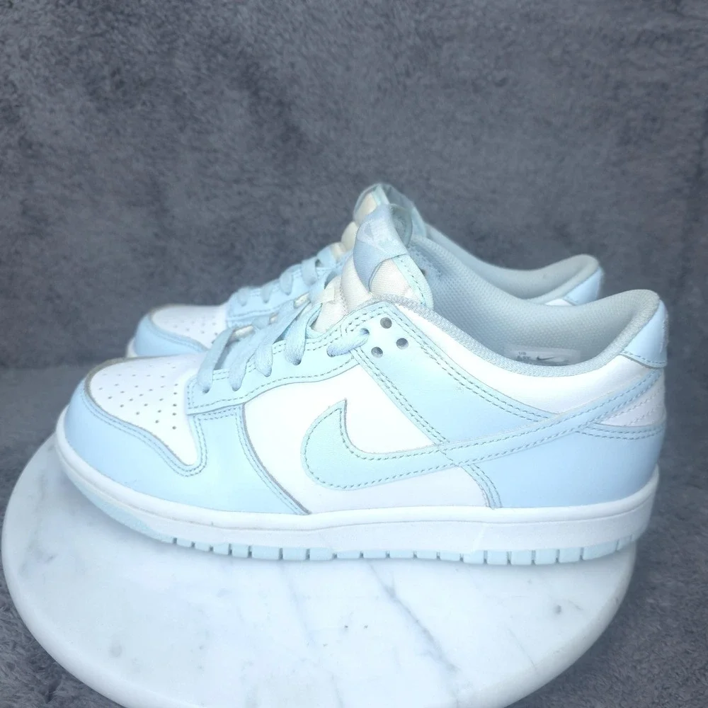 Nike Dunk Low Shoes Youth Size 6.5Y Blue White Sneakers Low Top FB9109-105